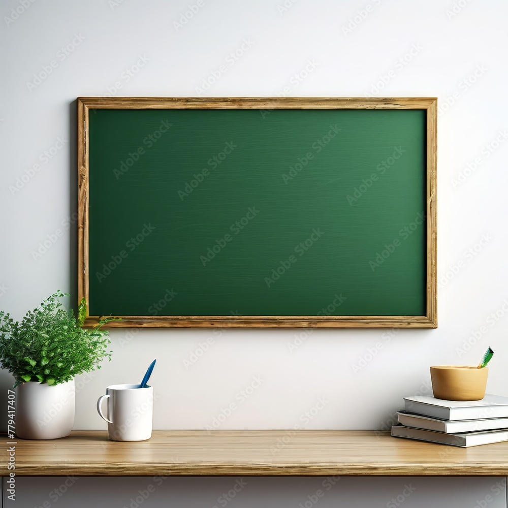 the Blackboard on wall, close up the Blackboard on wall, close up
