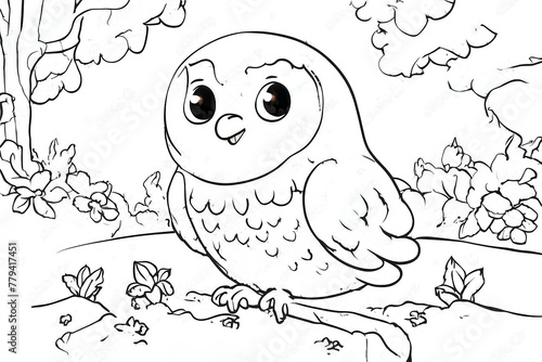 owl colouring book 