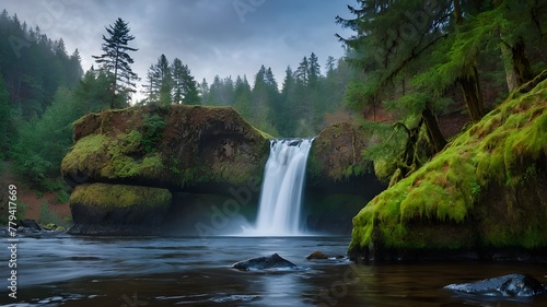 titles separated by commas:"Experience the Beauty of Nature's Majesty: Waterfalls, Cascades, and Falls Amidst Forested Landscapes and titles separated by comas