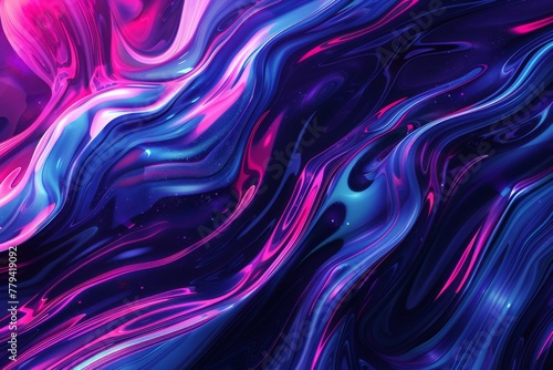 Psychedelic abstract background with neon swirls and cosmic vibes  concept of modern digital art and vibrant energy
