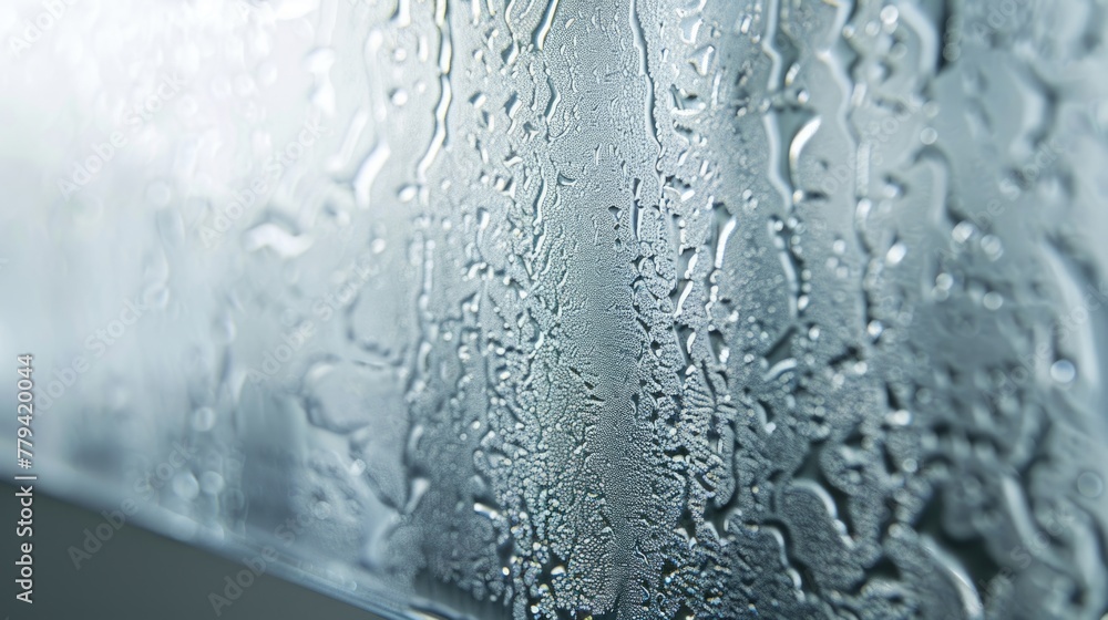 Condensation texture on glass. Macro shot with shallow depth of field. Condensation texture on glass. Macro shot with shallow depth of field.