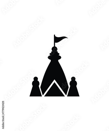 temple icon, vector best flat icon.