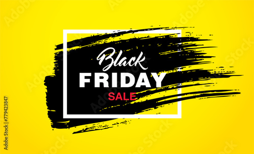 Black friday sale banner layout graphic design