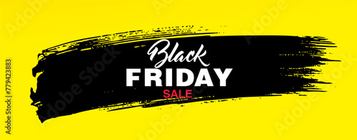 Black friday sale banner layout graphic design