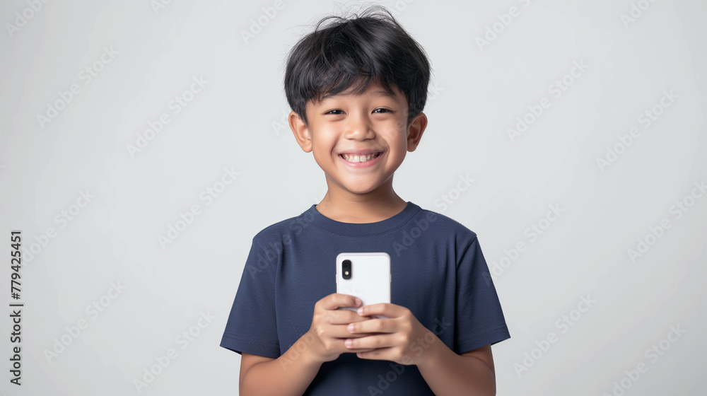 Malay Boy with phone