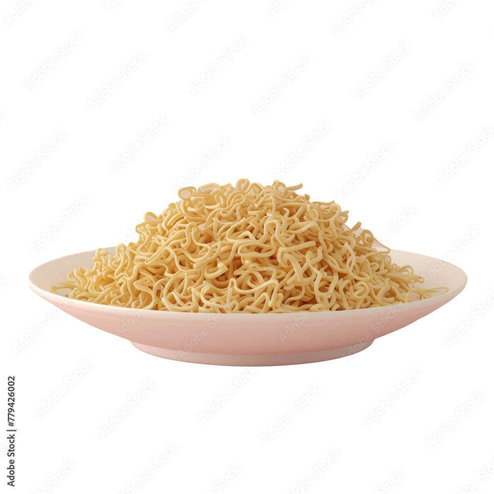 Rice noodles in a bowl on a Transparent Background Rice noodles in a bowl on a Transparent Background