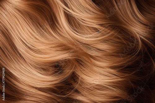 Close-Up of Wavy Blonde Hair Texture Signifying Beauty and Haircare