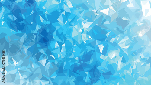 Light BLUE vector low poly layout. Shining colored ill