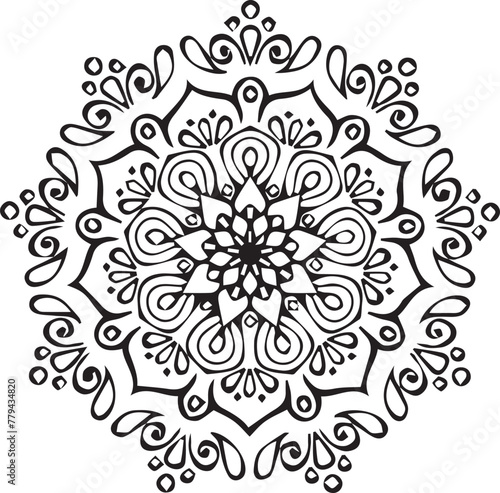 Beautiful mandala art, vector mandala design