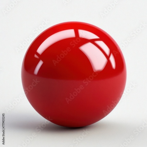 Free Download red sphere isolated on white - GFXLoad