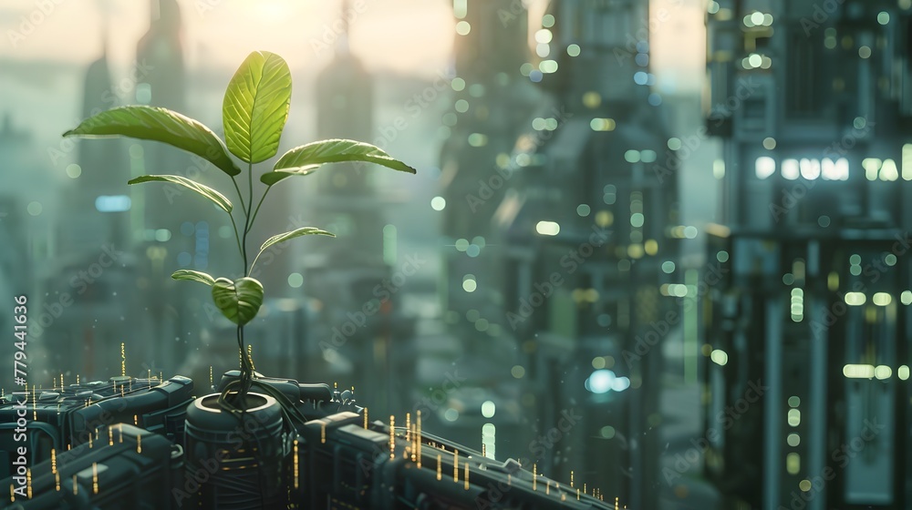Sustainable Urban Growth:A Seedling Thriving in the Concrete Jungle Sustainable Urban Growth:A Seedling Thriving in the Concrete Jungle