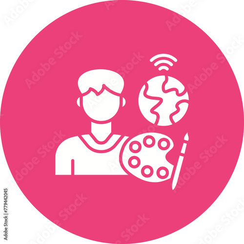 Digital nomad Icon