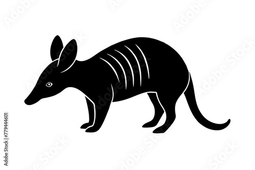 aardvark silhouette vector illustration © CreativeDesigns