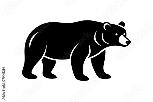 bear silhouette vector illustration © CreativeDesigns