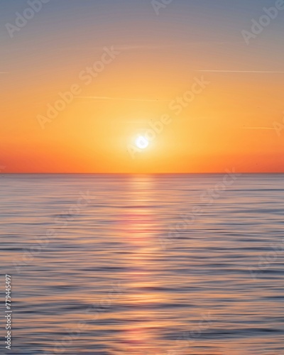 sunset in the sea. © SyedHassaan