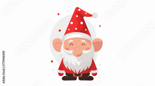 Stock Vector ID 1238249749 cute christmas dwarf with r