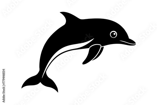 dolphin silhouette vector illustration