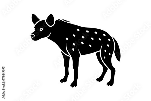 hyena silhouette vector illustration © CreativeDesigns