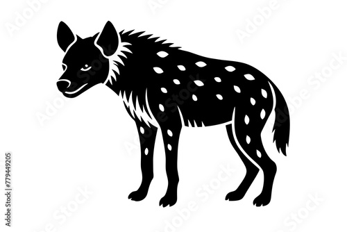 hyena silhouette vector illustration