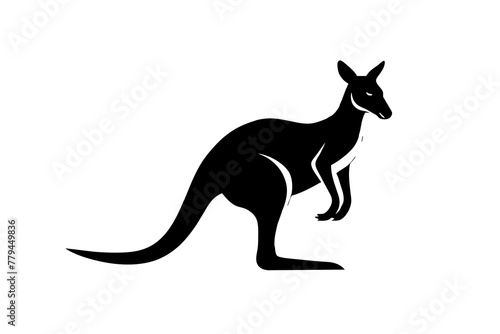 kangaroo rat silhouette vector illustration