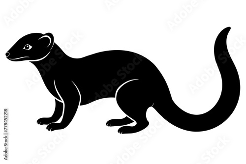 mongoose silhouette vector illustration