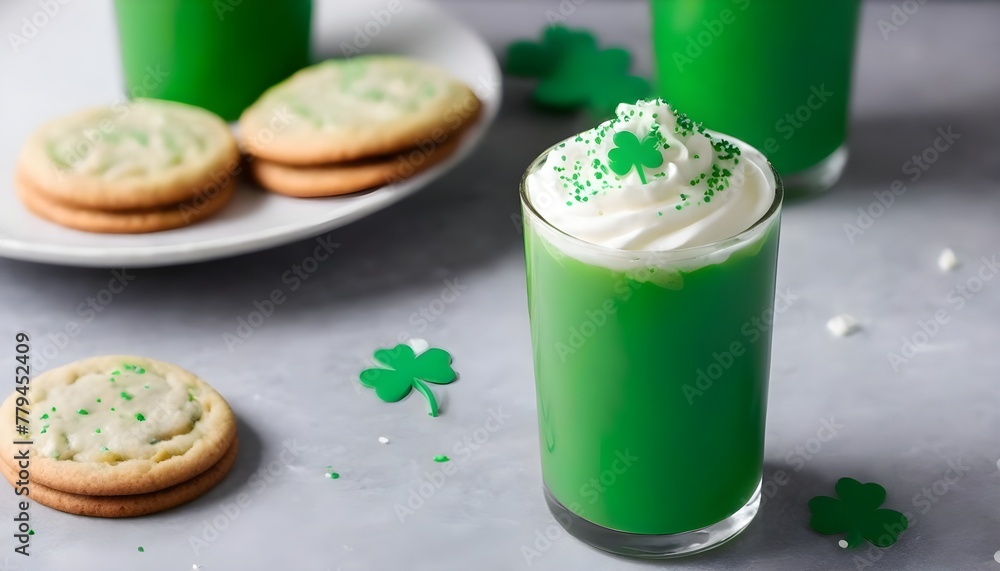 green tea and cookies green tea and cookies