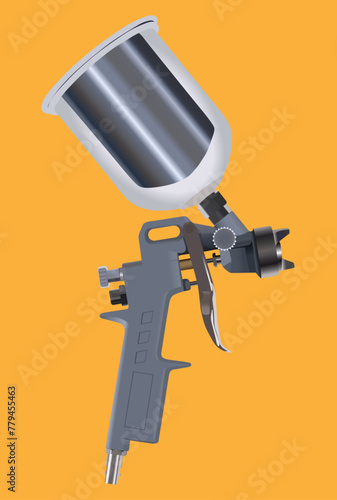 spray gun for painting surfaces