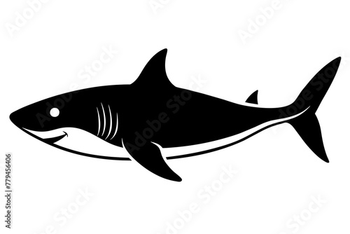 shark silhouette vector illustration