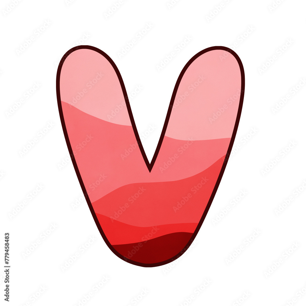 Red letter V Red letter V