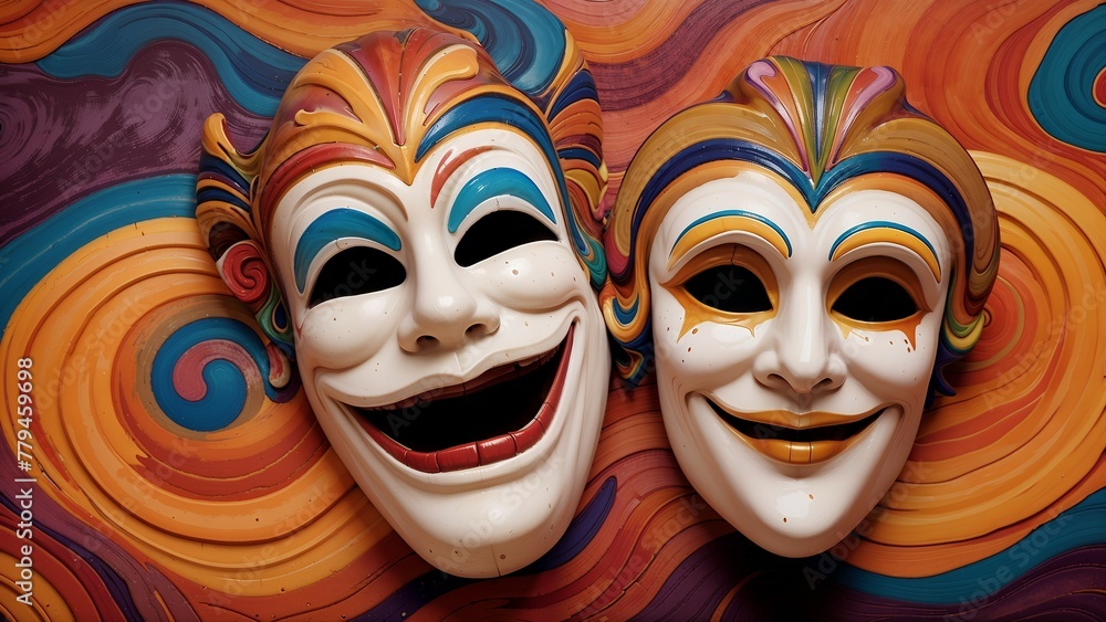 Comedy masks for theatre Comedy masks for theatre