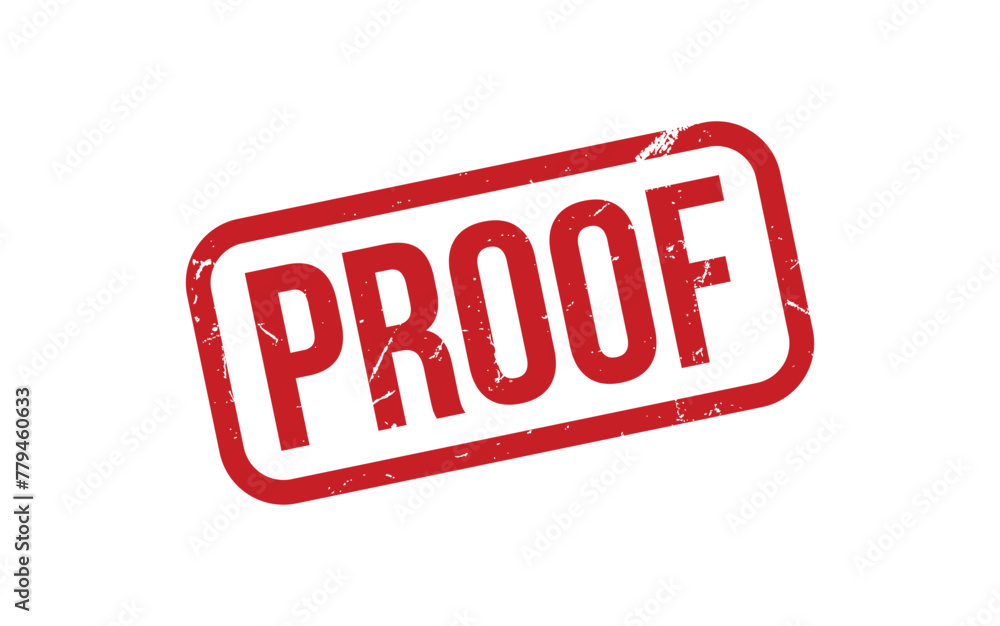 Proof Rubber Stamp Seal Vector Proof Rubber Stamp Seal Vector