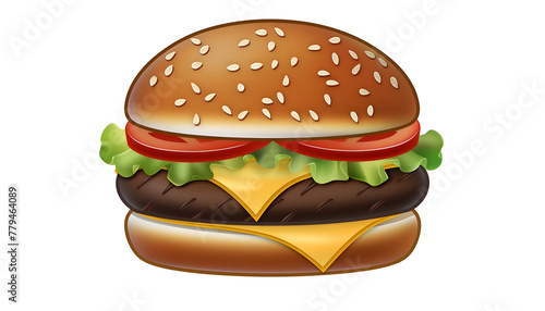 Imagine a hamburger emoji representing fast food and casual dining options ar7 4 v6 0 Generative AI