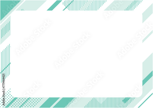 爽やかな斜めのストライプ模様の背景イメージ