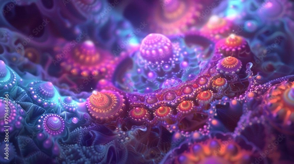 Fototapeta premium Art depicting life under the sea