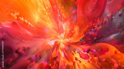 motion Colorful abstract cloud swirl. 