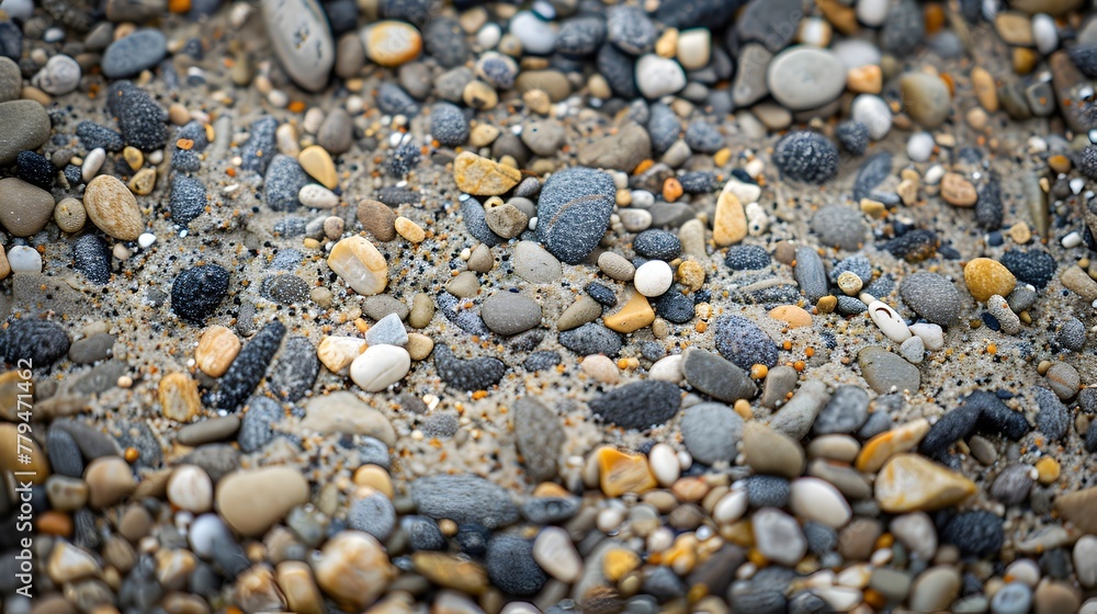 Macro View of Textured Sand Particles Forming a Natural Landscape Macro View of Textured Sand Particles Forming a Natural Landscape
