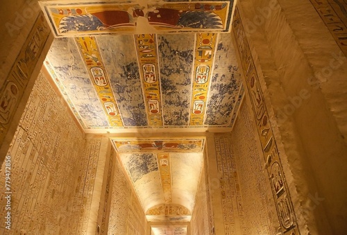 The Ramesses IV tomb in the Valley of the Kings, Luxor, Egypt.