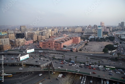 Cairo cityscape with Egyptian museum