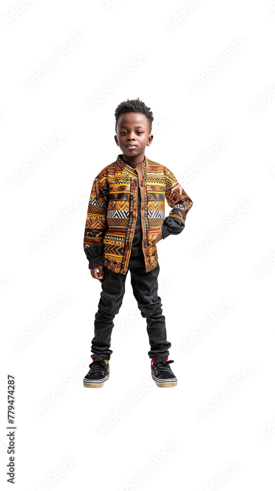 Little African boy dressed in modern clothes Little African boy dressed in modern clothes