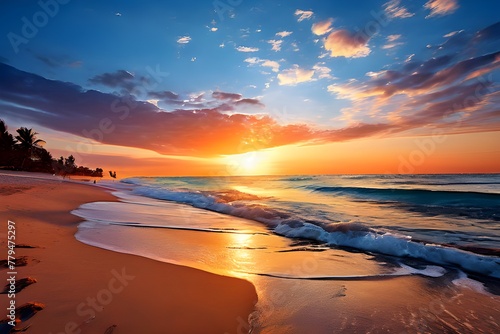 sunset on the beach © Raza Studio 