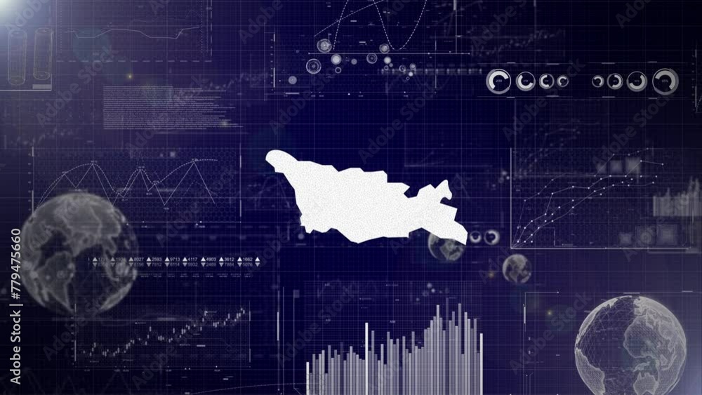 georgia-country-corporate-background-with-abstract-elements-of-data