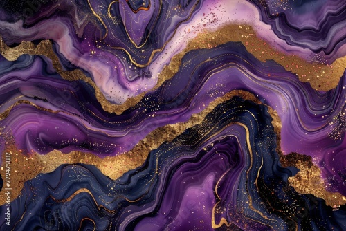 Velvet purple and gold abstract background, suggesting mystery and opulence in design
