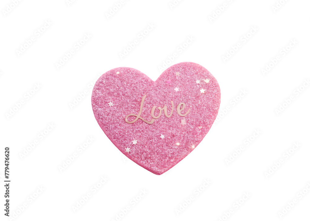 Flower petal hearts with love you message