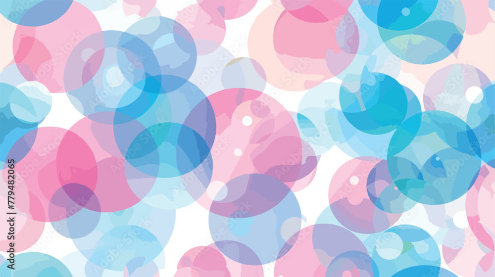 Light Pink Blue vector pattern with spheres. Illustra