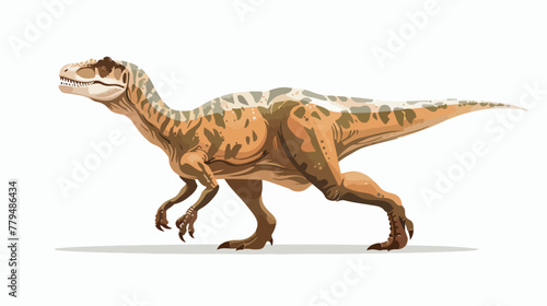 Sketchy Dinosaur Vector Illustration flat vector isolated