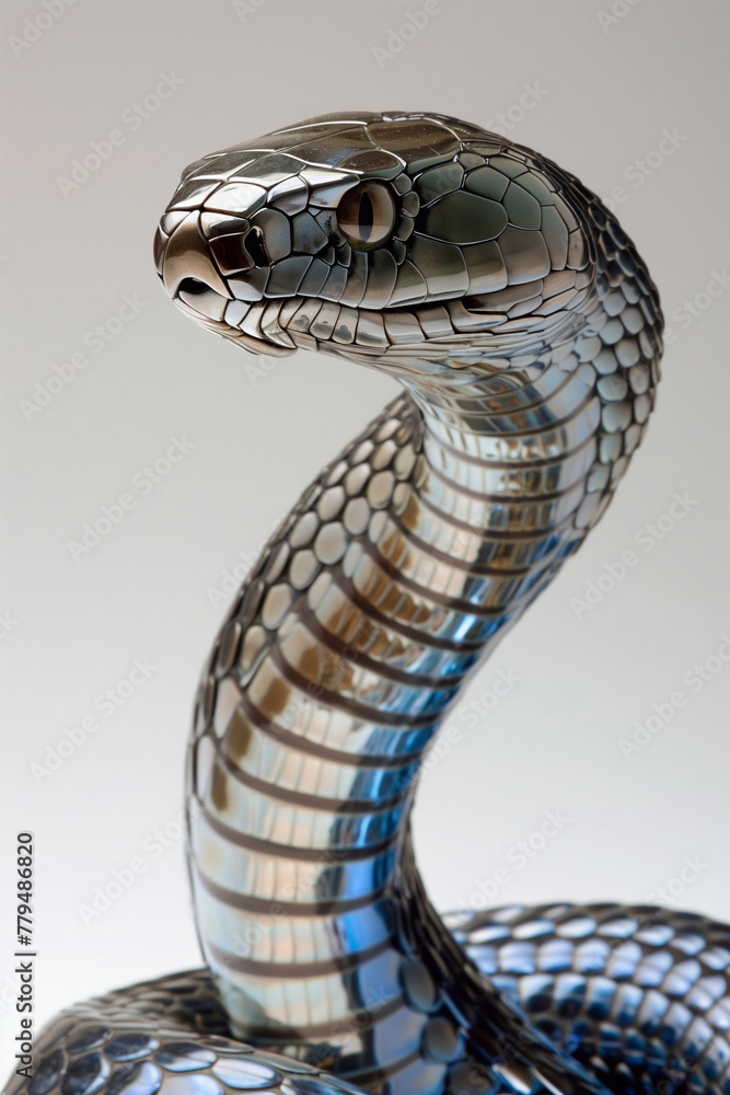 titanium snake close-up titanium snake close-up