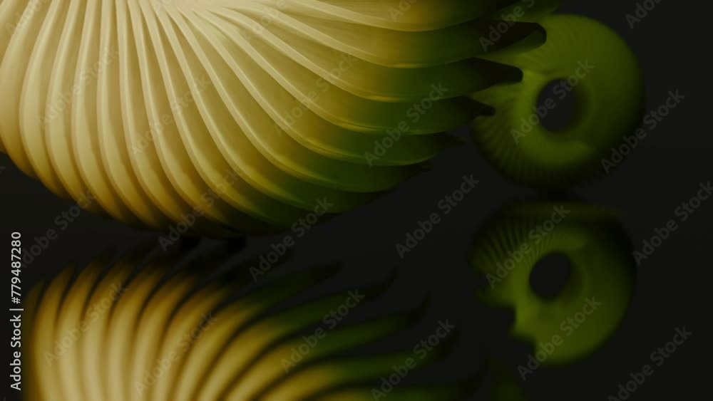 Seamless loop motion background 3d animation render of Abstract beige ...