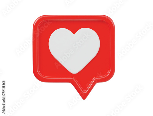 Free Download Heart icon 3d render illustration  - GFXLoad