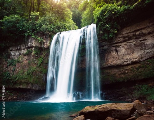 waterfall in the jungle