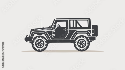 Offroad car icon thin line for web and mobile modern